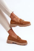 Mokasinai Eco Suede Camel Lighas