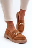 Mokasinai Eco Suede Camel Lighas