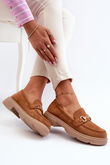 Mokasinai Eco Suede Camel Lighas