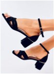 SABINES BLACK moteriški aukštakulniai sandalai