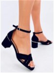 SABINES BLACK moteriški aukštakulniai sandalai