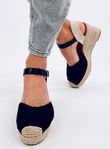 MORELLI BLACK espadriliniai sandalai ant platformų