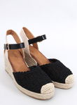 MORELLI BLACK espadriliniai sandalai ant platformų