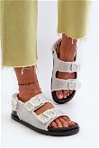 Moteriški balti puošnūs džinsiniai sandalai Irmale