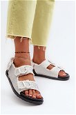 Moteriški balti puošnūs džinsiniai sandalai Irmale