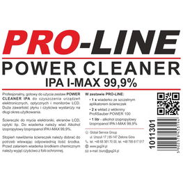 POWER CLEANER IPA rinkinys, skirtas elektronikai, optikai ir PRO-LINE monitoriams valyti