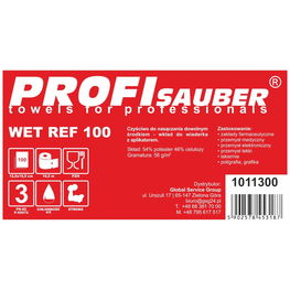 POWER ProfiSauber WET REF 100 mirkymo šluostės - INSERT
