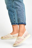 Smėlio spalvos tinklinės espadrilės airy moteriškos espadrilės