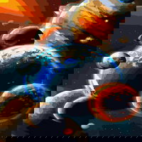 Tapyba pagal skaičius Įspūdingas planetų paradas 40x50 cm