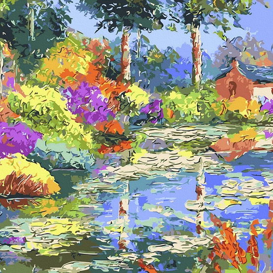 Tapyba pagal skaičius Vaivorykštės pelkė 40x50 cm