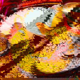 Tapyba pagal skaičius Puodelis arbatos su geltonu drugeliu 40x50 cm