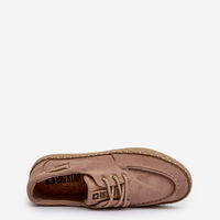 Vyriškos suvarstomos espadrilės Smėlio spalvos