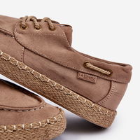 Vyriškos suvarstomos espadrilės Smėlio spalvos