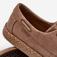 Vyriškos suvarstomos espadrilės Smėlio spalvos