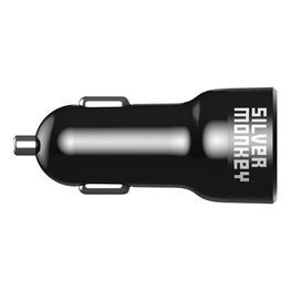 automobilinis įkroviklis 1xUSB A 45W PD QC - juodas