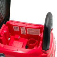 Vaikiškas raudonas elektrinis motoroleris su garsu RACER