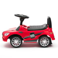 Vaikiškas raudonas elektrinis motoroleris su garsu RACER