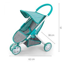 3106 Susie Prestige Mint lėlių vežimėlis