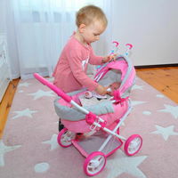 Lėlių vežimėlis Alice Prestige Pink“