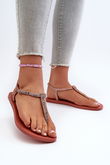 Moteriškos šlepetės Flip Flops“ su brokatu 26914 Ipanema Class Brilha Fem Coral“