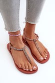 Moteriškos šlepetės Flip Flops“ su brokatu 26914 Ipanema Class Brilha Fem Coral“