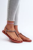 Moteriškos šlepetės Flip Flops“ su brokatu 26914 Ipanema Class Brilha Fem Coral“