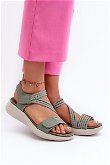Moteriški patogūs žali Velcro sandalai Eladora