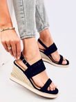 platforminiai espadrilės sandalai