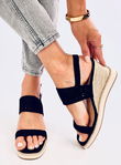 platforminiai espadrilės sandalai