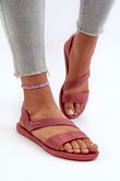 Moteriškos basutės su brokatiniu raštu Ipanema Vibe Sandal Fem Pink