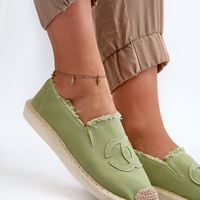 Klasikinės moteriškos espadrilės žalios spalvos Flaure (BSB32106)