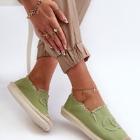 Klasikinės moteriškos espadrilės žalios spalvos Flaure (BSB32106)