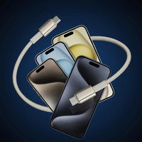 USB-C 100W 2m kabelis – auksinė spalva