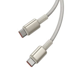 USB-C 100W 2m kabelis – auksinė spalva