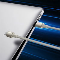 USB-C 100W 2m kabelis – auksinė spalva