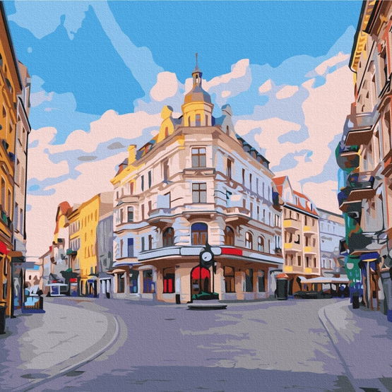 Tapyba pagal skaičius Torunės miesto gatvė 40x50 cm