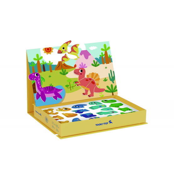 Magnetinis dėlionė su dinozaurais