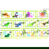 Magnetinis dėlionė su dinozaurais
