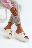 Moteriški lengvi putplasčio sandalai su papuošalais