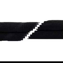Rankšluosčiai, 2vnt., juodi, 100x200cm, 100% medvilnė, 600g/m²