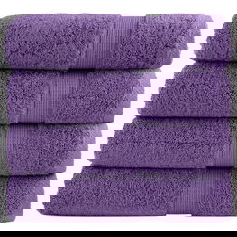 Dušo rankšluosčiai, 4vnt., violetiniai, 70x140cm, 100% medvilnė