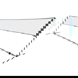 Badmintono tinklas su plunksninukais, 600x155 cm