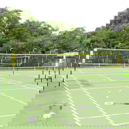 Badmintono tinklas, geltonas ir juodas, 600x155cm, PE audinys