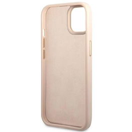 Guess 4G Vintage Gold Logo dėklas iPhone 14 - rausvas