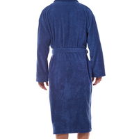Chalatas Cotton Long Navy