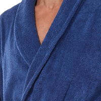 Chalatas Cotton Long Navy