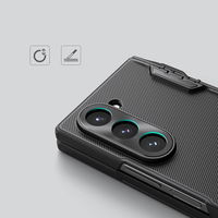dėklas Samsung Galaxy Z Fold 6 5G su laikikliu rašikliui ir magnetiniu moduliu - juoda