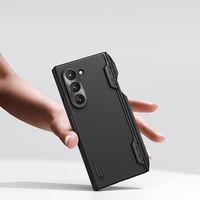 dėklas Samsung Galaxy Z Fold 6 5G su laikikliu rašikliui ir magnetiniu moduliu - juoda