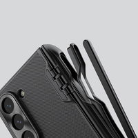 dėklas Samsung Galaxy Z Fold 6 5G su laikikliu rašikliui ir magnetiniu moduliu - juoda