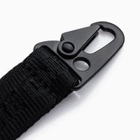 Vyriškas raktų pakabukas su kabliu - juodas V1 OU 0100